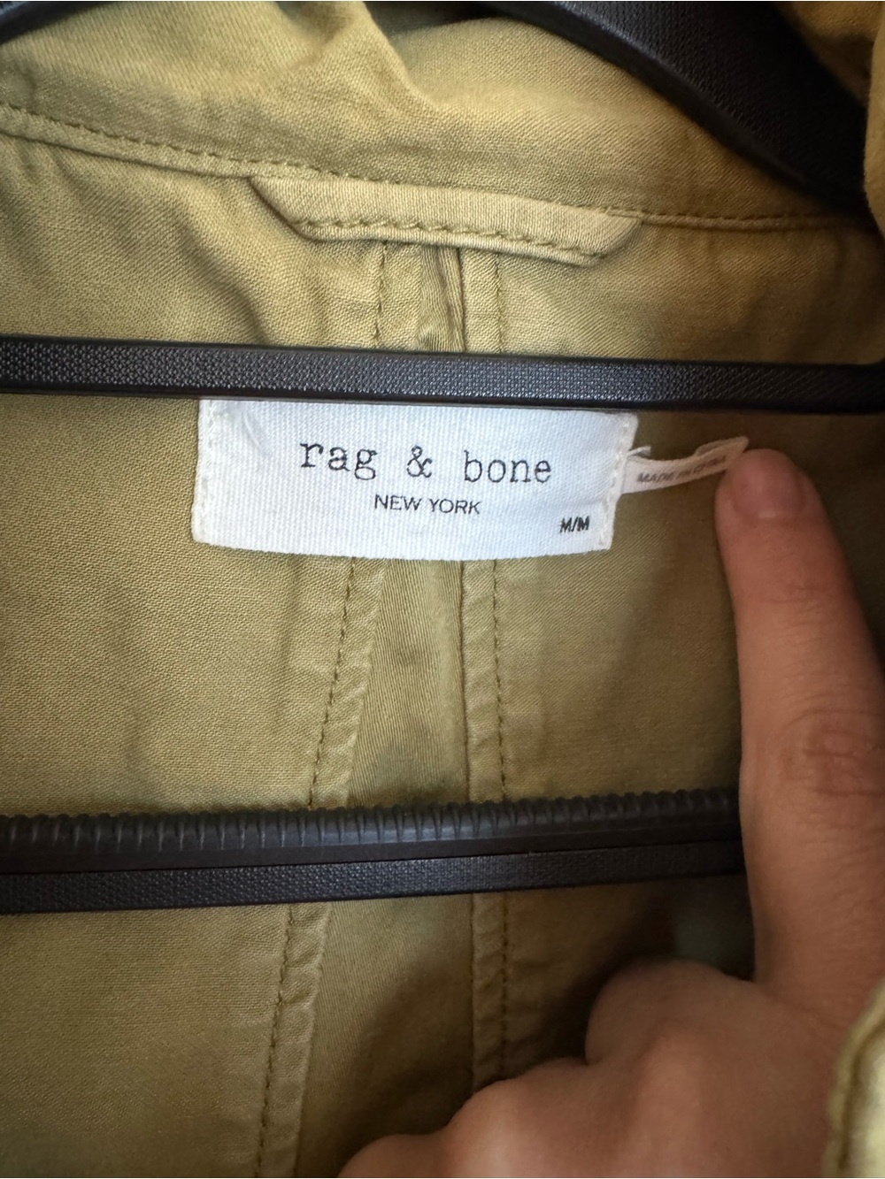rag & bone M65 Olive Green Utility Jacket - Picture 3 of 4